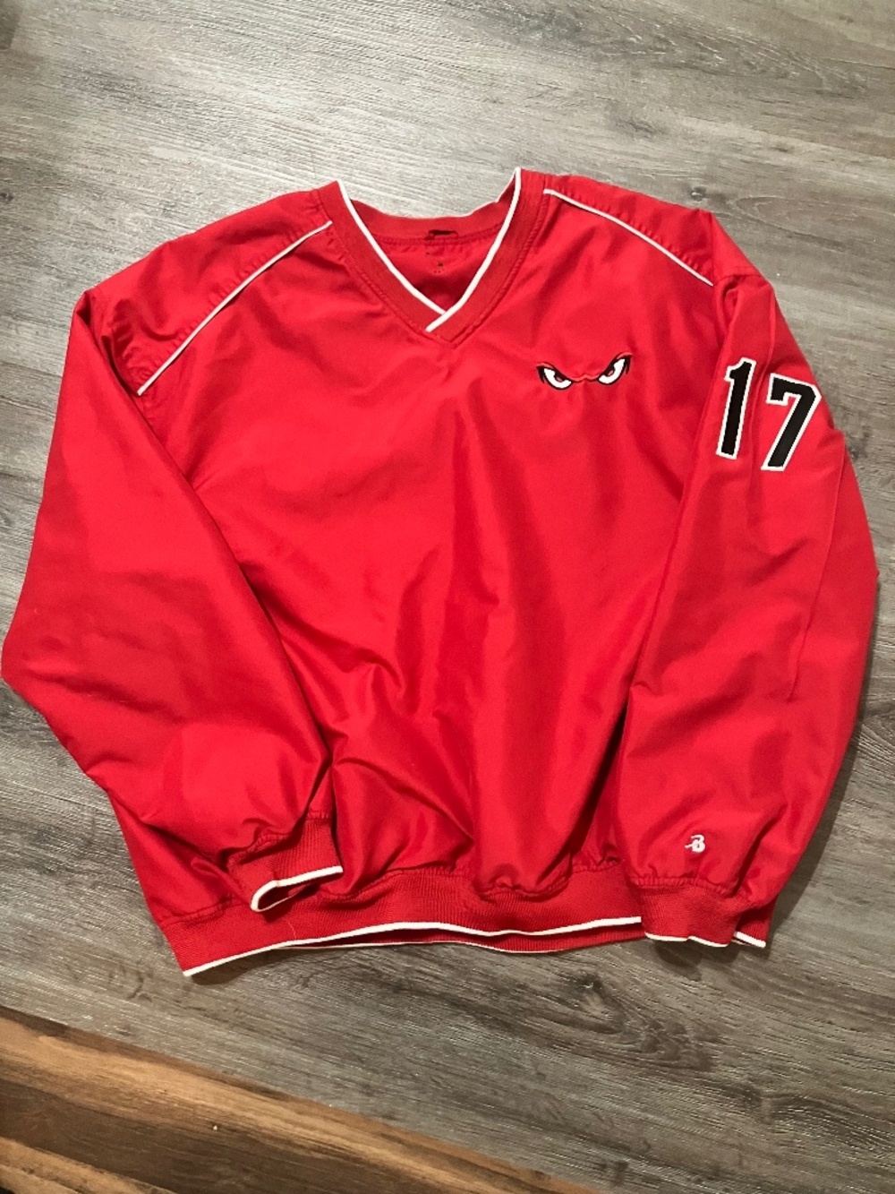 Russell Athletic Lake Elsinore Storm MiLB Windshirt Pullover Red Size XL